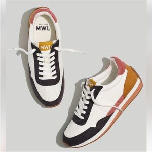 NWOT Madewell League Sneakers in Washed Nubuck and Suede